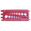 Stainlesstown Nut Bolt Thread Gauge (Red)