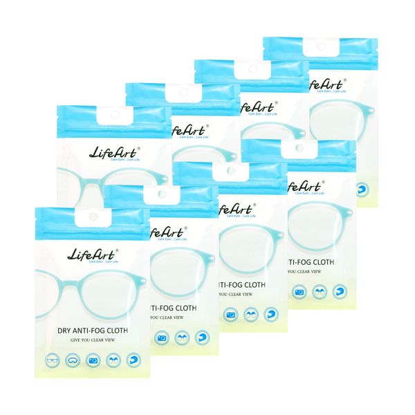 Eyeglasses Cleaning Cloths, Screens, Lens Wipe for All Electronic Device Screens(8 Pack Anti-Fog Wipe)