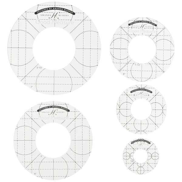 Good Measure Every Circle 1/4" Set of 5 ruler set