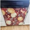 Fall Thanksgiving pumpkins magnetic appliance cover *new*