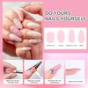 ETYJO Poly Gel Nail Kit, 8 Colours 15 ml Poly Gel Nails Set Nude Pink Gold Gel Nail Builder for Nail Extension, Poly Gel for Beginners Home DIY Salon Art Nails DIY Home