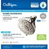 Wall-mounted chrome filter shower head by Culligan