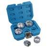 3/8” Drive Oil Filter Socket Remover Removal Tools Metric Sizes 24 – 38mm 5pc