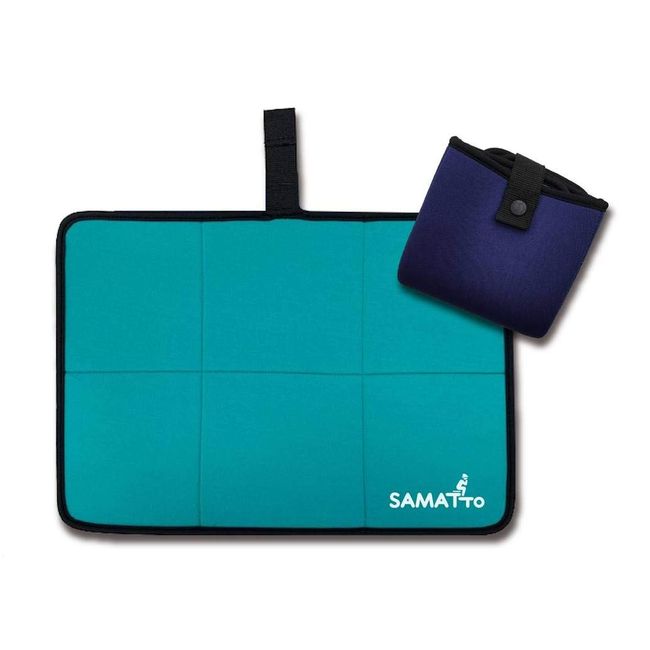 SAUNOI SAMATTO Folding Sauna Mat (Emerald x Navy)