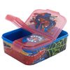 Stor 83520 SANDWICHERA Multiple Spiderman Moving Target Lunch Box, Plastic