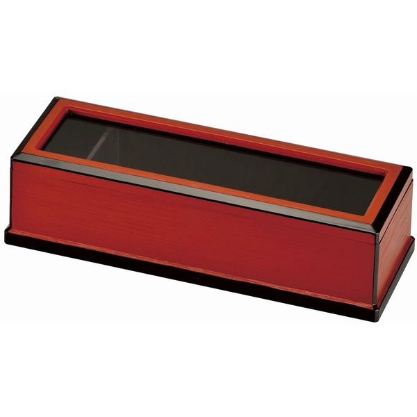 Aizu Lacquerware Black Grain Chopstick Case