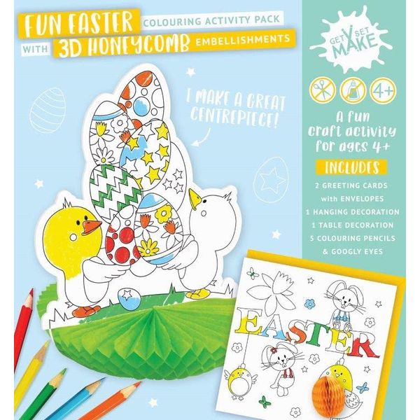 Craft Activity Project Easter Gift Set Make - Chicks Carrying Lots Of Easter Eggs