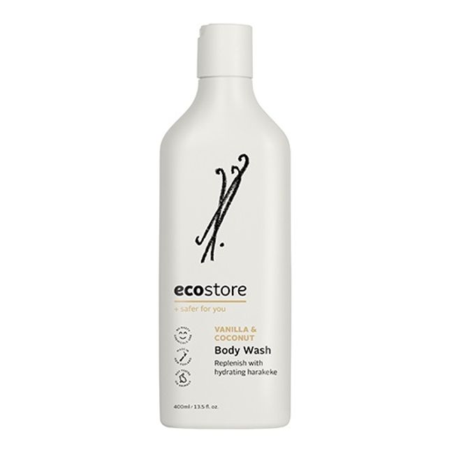 [Ecostore Official] ecostore Body Wash Vanilla &amp; Coconut 400mL / Body Care Liquid Soap Natural Skin-friendly Sensitive Skin Hypoallergenic Plant-derived Natural Natural Ecology