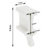LT Easiyl 8PCS White Curtain Rail End Stops & Caps for Bendable Curved Track