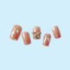 24 Pieces Urutto Pink Big Ribbon Nail Pearl Ginsen Nail Tip For taking pictures, weddings, coming-of-age ceremonies, parties, after-parties, etc. False nails False nails