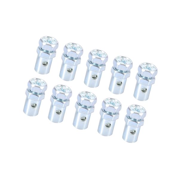 Hihaha 10Pcs Brake Line Cable Wire Fixed Screws Fastener for Motorcycle Durable Material
