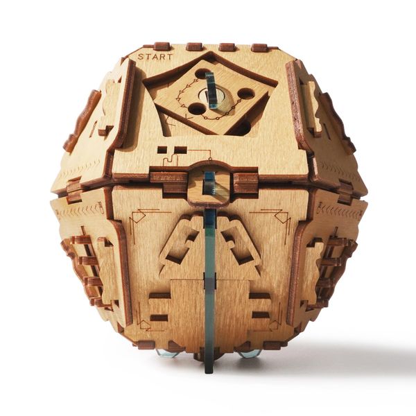 Puzzle Potato - Puzzle Box - 3D Brain Teaser Puzzle for Adults - Wooden Treasure Chest - Money Puzzle Box for Cash Gift - Escape Room Game - Philosopher's Stone