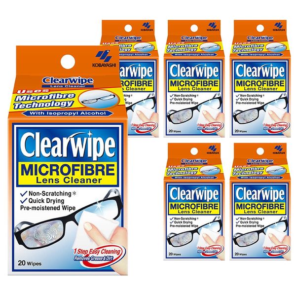 ClearWipes Lens Cleaners 6 x 20 pack