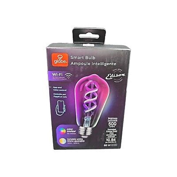 Globe Electric Wi-Fi Smart LED Bulb, Multicolor Changing, Voice Activated No Hub