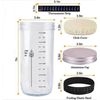 Sourdough Starter Jar With Date Marked Feed Band,Thermomet