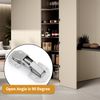 2-Pack Hidden Hinges for Cabinet Doors Frameless,90 Degree Concealed Cabinet Hinges, Surface Mount Hinges (8)