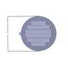 The Display Shield Louvered Vent, Bug Screen, 60ppi Filter, Seal and Cap, 2.5", Black