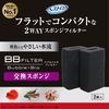 Gex BB Filter, Replacement Sponge, 2-Pack, High Density Sponge, Difficult to Break Fry Bb Filter, For Growing Medallion Filters