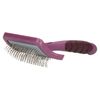 Slicker Brush With Ergonomic Hand Grip Dog Cat Pet Grooming (Small)