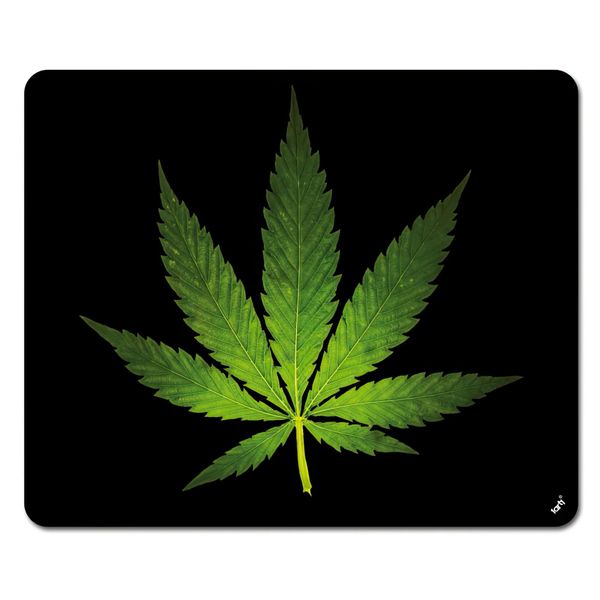 1art1 Cannabis Hanf Blatt Mauspad 23x19 cm