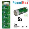 PoundMax LR1 / AM5 Batteries 1.5v Alkaline Battery Combo Pack - 5 Count