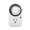 BN-LINK 24 Hr Plug in Mechanical Grounded Programmable Timer Indoor Heavy Duty