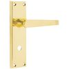 VICTORIAN FLAT LEVER ON BACKPLATE - BATHROOM 57MM C/C (CONTRACT RANGE)