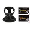 JUXZH Soft Front Dog Harness .Best Reflective No Pull Harness with Handle and 2 Leash Attachments