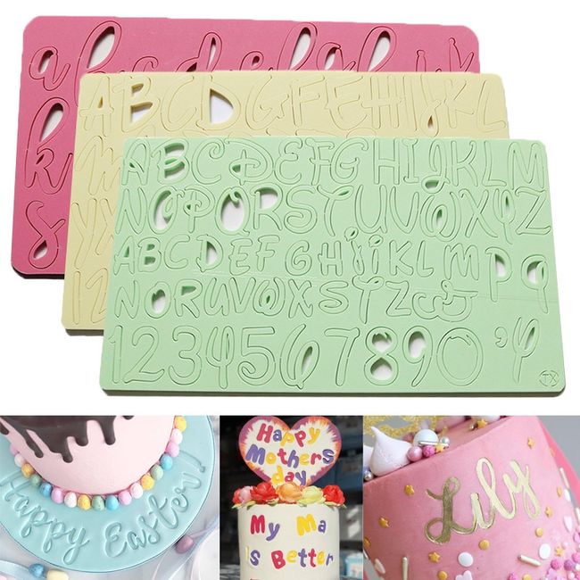  Alphabet Stamps Cake Decorating Set - Number Cookie