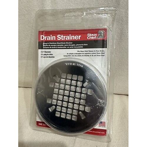 Sioux Chief 827-2SPK1 Chrome Stainless Steel Shower Drain Strainer 4-1/4 in.