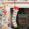 Dibor 2 Large 24"/60cm White Fairisle Knitted Stockings