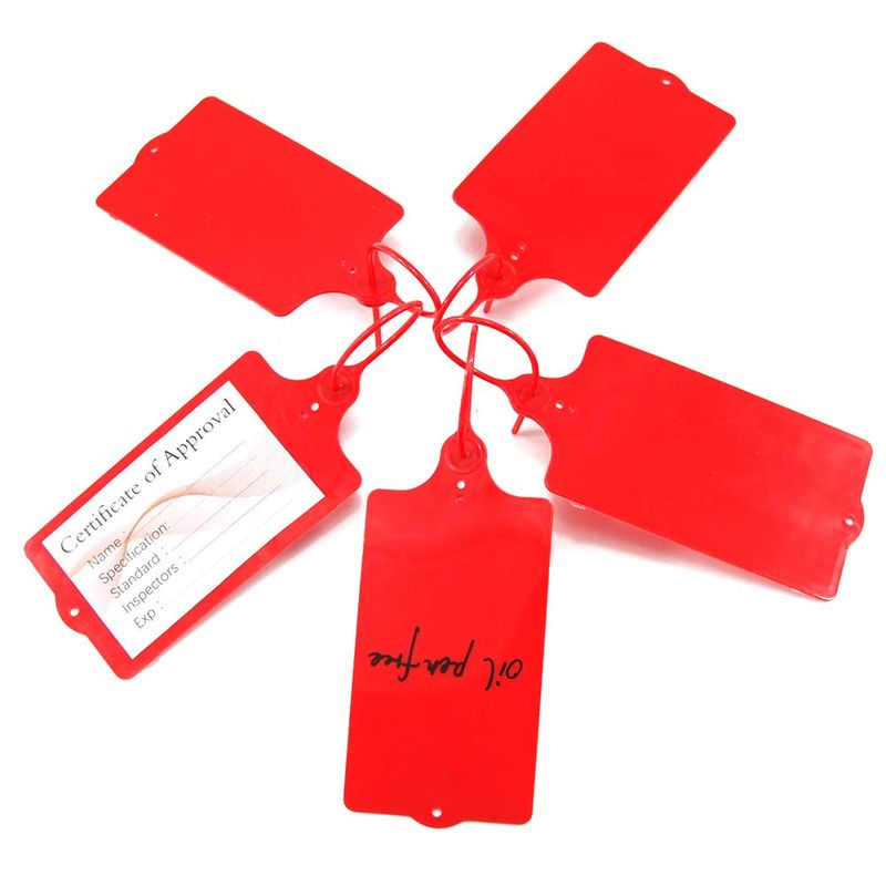 100 Plastic Shipping Tags Water Proof Labeling Writable Shipping Labels ...