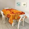 Walmsco Tablecloth Yellow Maple Leaf Decor For Dining Room Kitchen Rectangular Table Cover 132 * 178cm