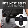 3Pack Tactical Flashlight Holster Pouch Stretchable Rotatable Clip 360° Holder