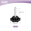 uxcell Set of 6 M6 x 30mm Star Knobs Plastic Hexagon Clamping Knob Screws Hand Tighten Replacement Knobs Umbrella Base Replacement Knobs