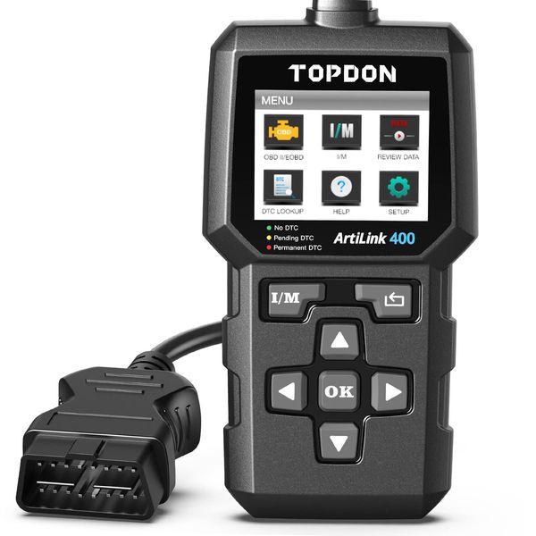 TOPDON AL400 obd2 Diagnostic Machine, Japanese, Car Fault Diagnostic Machine, Toyota BMW, Benz Tester, Scan Tool, Engine Warning Light Off, Vehicle Inspection