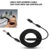 Bewinner Replacement Cable for 360 Controller, USB Cable 5Pin Gamepad Cable Replacement Wire Cable with Breakaway Adapter for 360 Controller(Black)