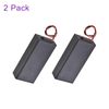 DMiotech 2 Pack 2 x 3.7V 18650 Battery Holder Box Case with Wire ON/Off Switch Cover for DIY Projects