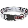 Buckle-Down Plastic Clip Collar - Team Vampire - 1" Wide - Fits 11-17" Neck - Medium
