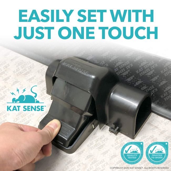  Kat Sense Rat Mouse Traps for House - Heavy Duty