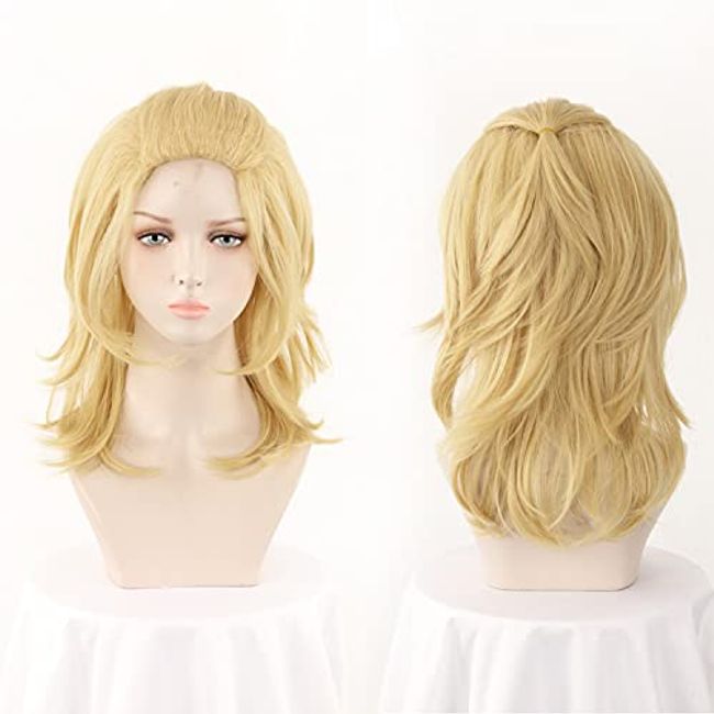  Cosplay Wig Anime Tokyo Revengers Manjiro Sano Mikey Cosplay  Wig Long Blond Curly Hair Heat Synthetic Free Wig Cap Party Men Women Wig :  Clothing, Shoes & Jewelry