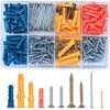 360 Pcs Assorted Screws Nails Wall Plugs Set For Drywall Home Diy Projects