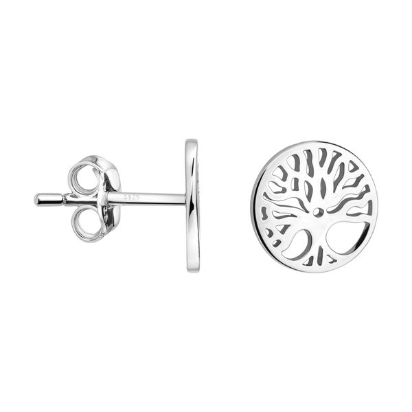 SOFIA MILANI - Damen Ohrringe 925 Silber - Ohrstecker als Lebensbaum - 20486