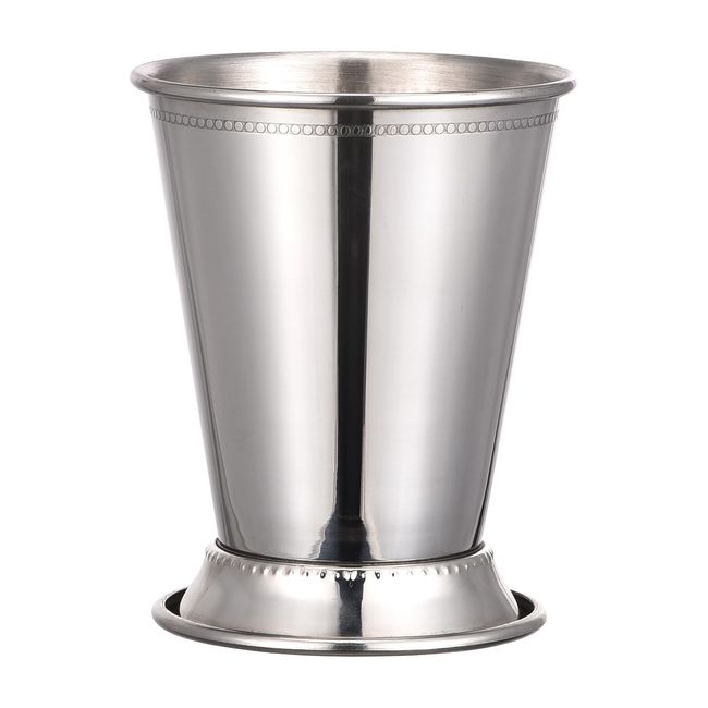 uxcell Mint Julep Cup, Stainless Steel Cocktail Cup Tumbler, 11.8 fl oz (350 ml), Bead Bottom, For Cocktail Mixing Drinks, Silver