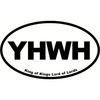 CafePress YHWH Oval Car Bumper Sticker(10-Pack)