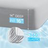 Comfort Spaces Coolmax Moisture Wicking Fitted Sheet ONLY Super Soft, Fade