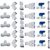 1/4" OD Quick Connect Tee Fitting Pack of 30 for RO Water Filter System