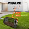 Compost Spreader Peat Moss Spreader 24" Wide 24.4-26.4" Height Adjustable