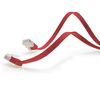 15m - CAT6 flat network patch cable (red - 1 piece) 1000 Mbit/s Gigabit LAN flat cable CAT.6 Slim Micro installation cable