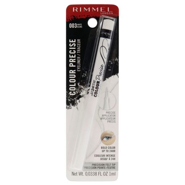 Rimmel London Colour Precise Eyeliner, 3 White